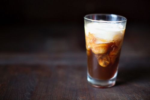 Cold Brew Coffee in a Glass on a Table