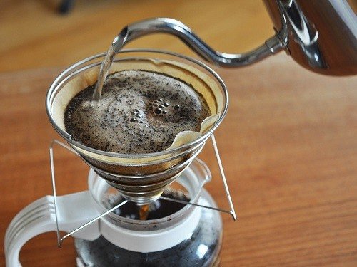 Making Pour Over Coffee on a Table