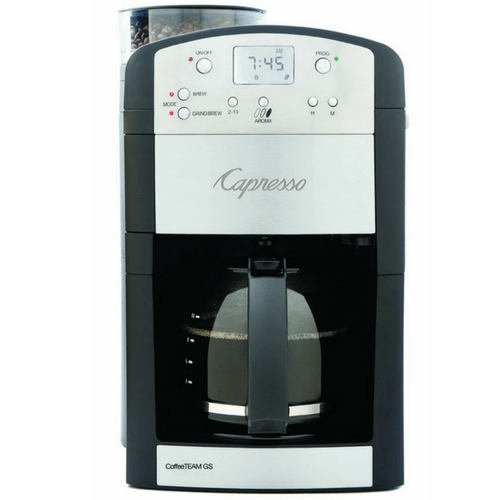 Capresso 464.05 CoffeeTeam GS 10-Cup Digital Coffeemaker with Conical Burr Grinder Image