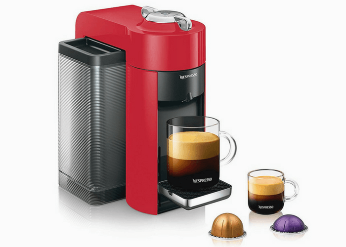 Red Nespresso Vertuo Evoluo Machine