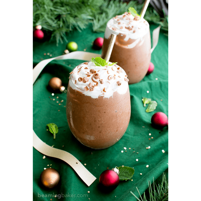 Vegan Peppermint Mocha Frappuccino Smoothie Image