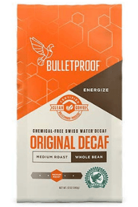 Bulletproof original whole bean decaf coffee