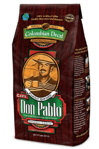 Colombian Cafe Don Pablo decaf coffee