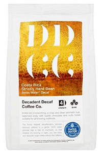 Costa Rican whole bean decaf coffee