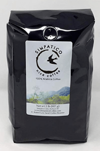 Simpatico decaffeinated low acid coffee 