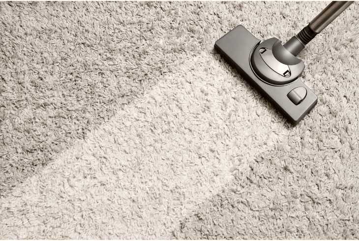 Carpet with vacuum removing oders