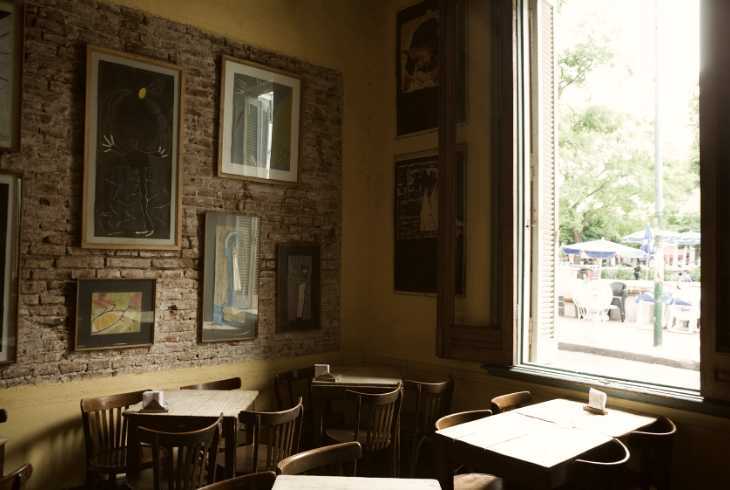 Interior of a small town coffee shop